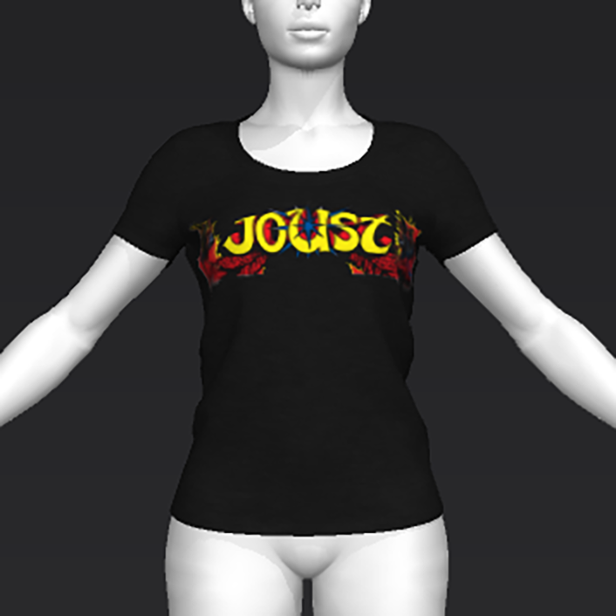 Ready Player One: Joust T-Shirt 01 (Black) (W)