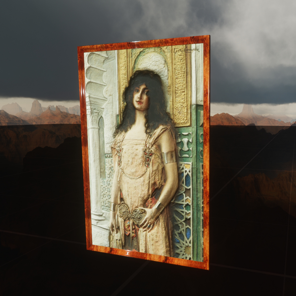 Leon Francois Comerre An Eastern Beauty