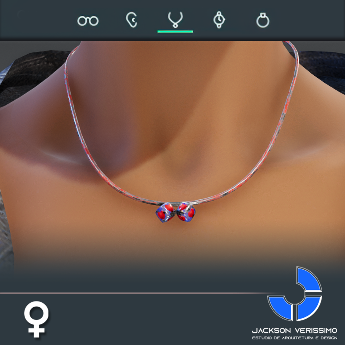 two hearts- Red & Blue