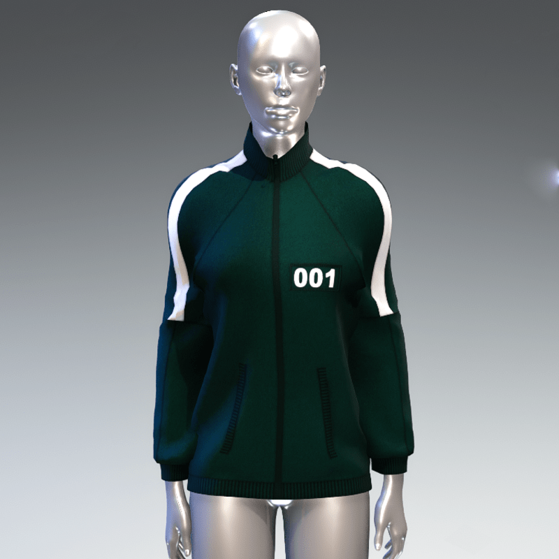 "Squid game" style sweat jacket female 001