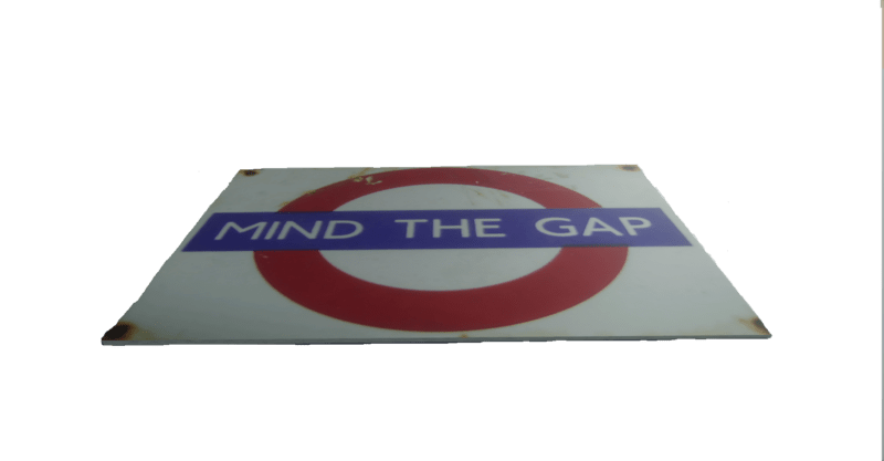 Old London Tube Enamel Sign