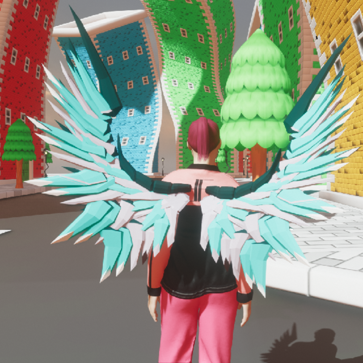 Mech Wings Female Greens