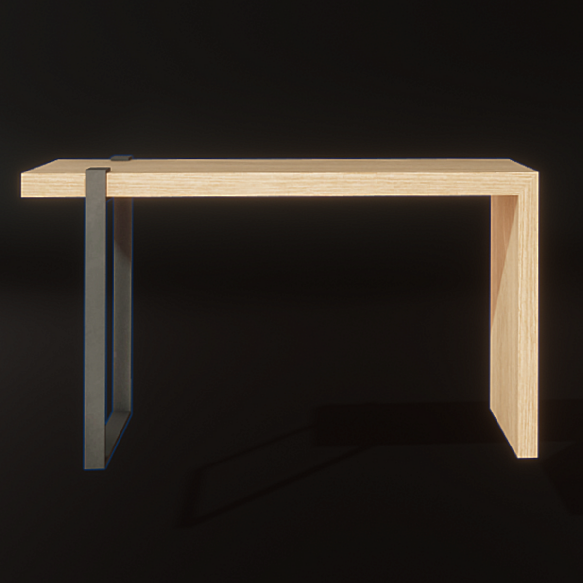 Modern Industrial Desk Natural