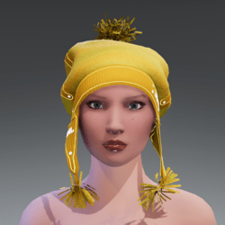 WINTER_ HAT_ UNISEX_ YELLOW EMISSIVE