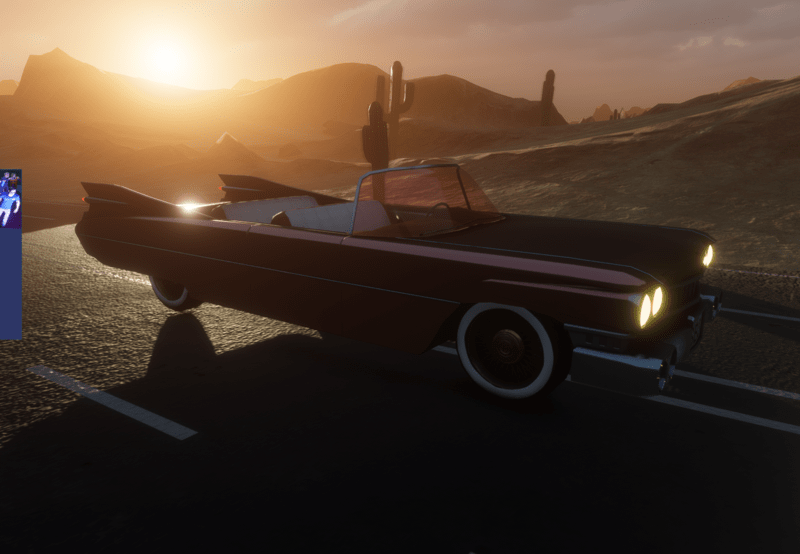 Desert Joyride (complete Environment with scripted Car)