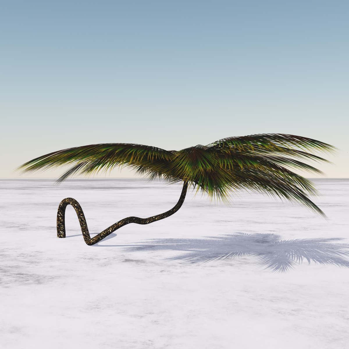 Palm Tree, animated with wind effect