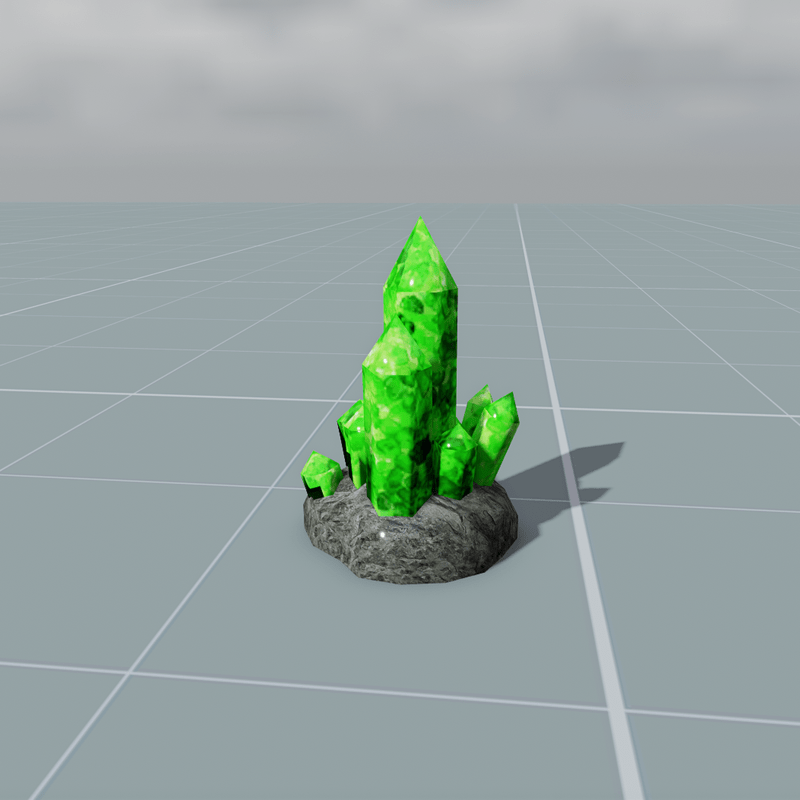 crystal multiple green