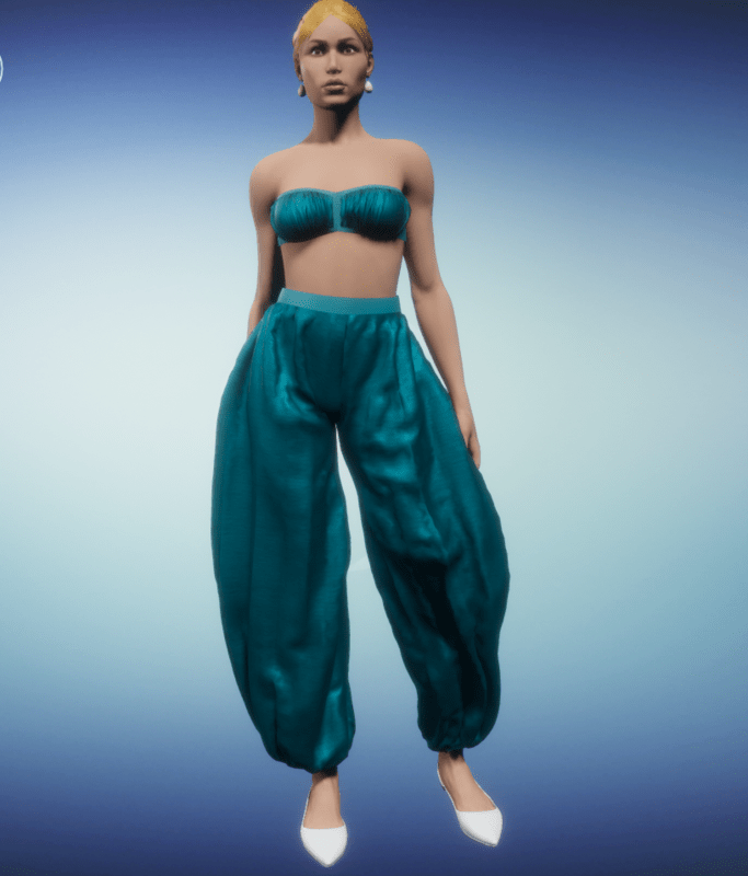 harem outfit_peacock