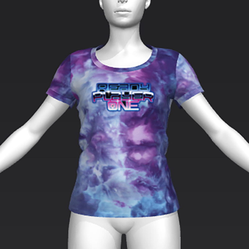 Ready Player One: Logo T-Shirt (Tiedye) (W)