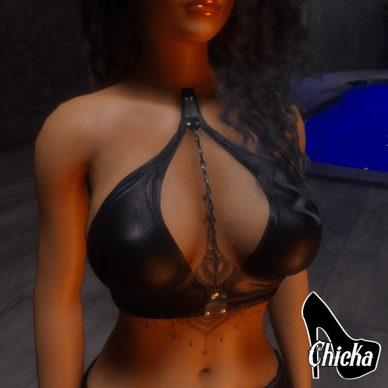 Chain top black (CHICKA AVATARS)