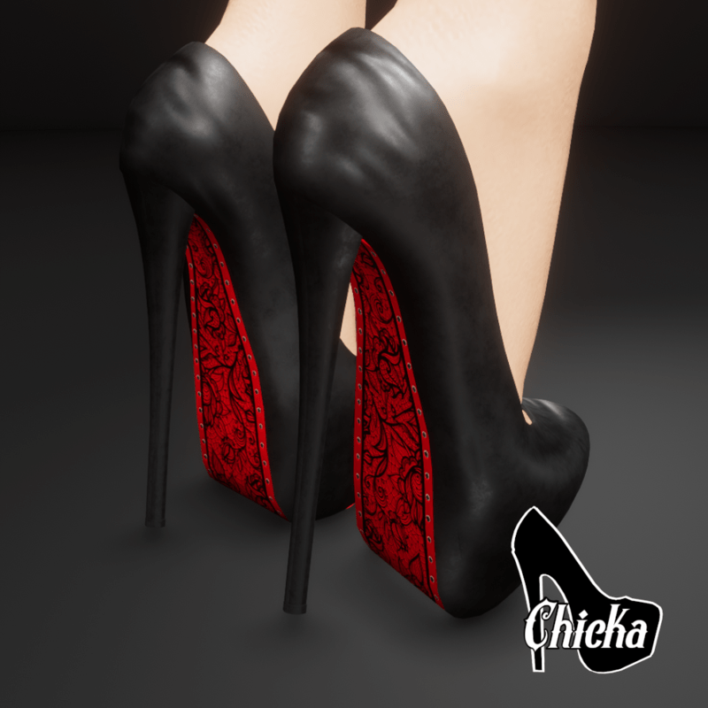 Classic heel "Lace and Leather"