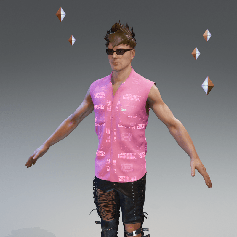 MIKAL SHIRT PINK EMISSIVE