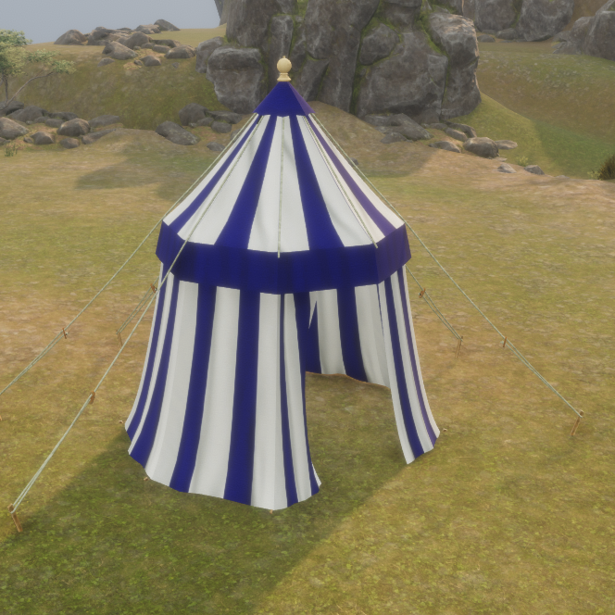 Tent Single Pole Blue