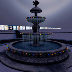 christmas fountain animated
