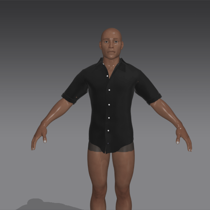 black cotton batiste shirt