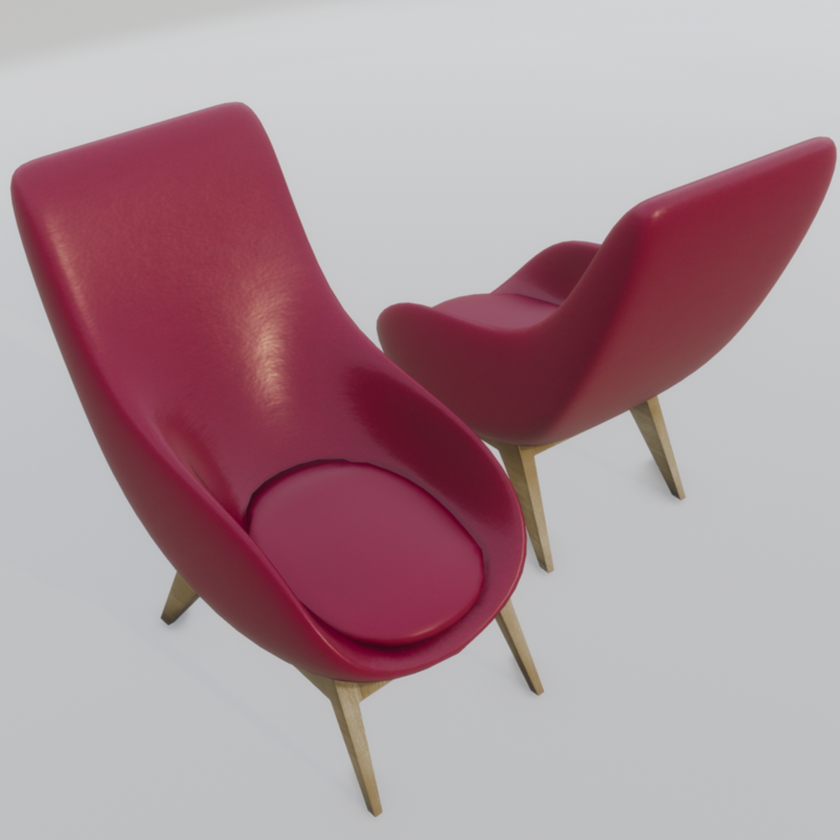 Oyster Lounge Chair Pink