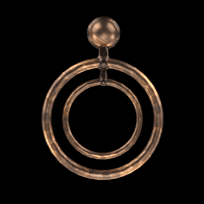 oversized double hoops copper AV2.0