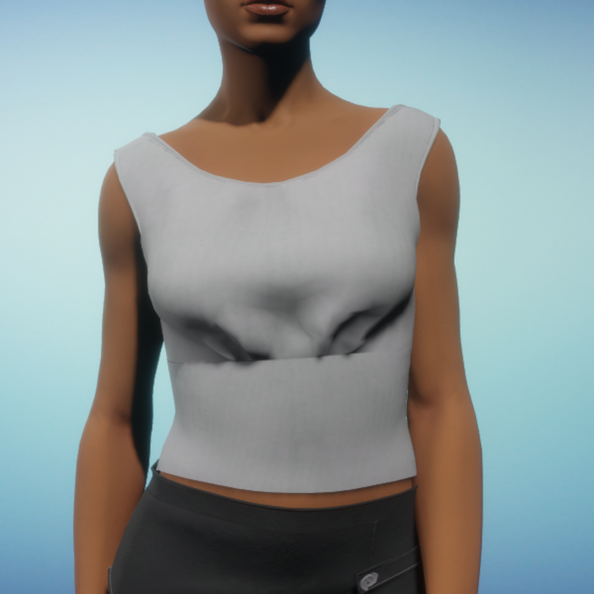 Blouse Tank - Grey Linen