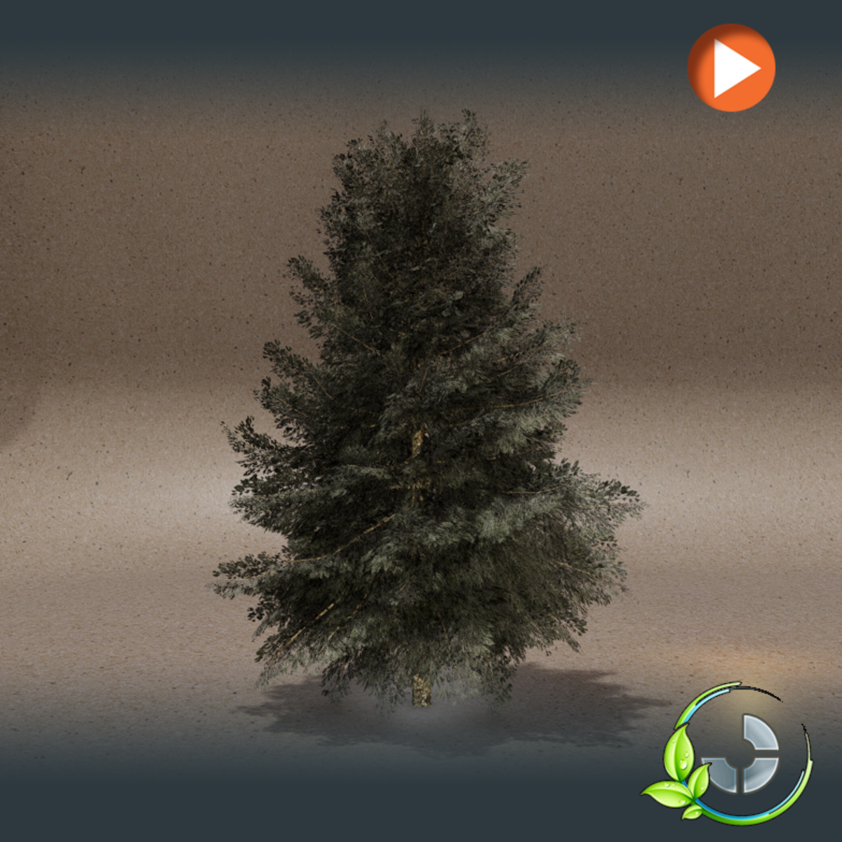 Animated Pine Snowy
