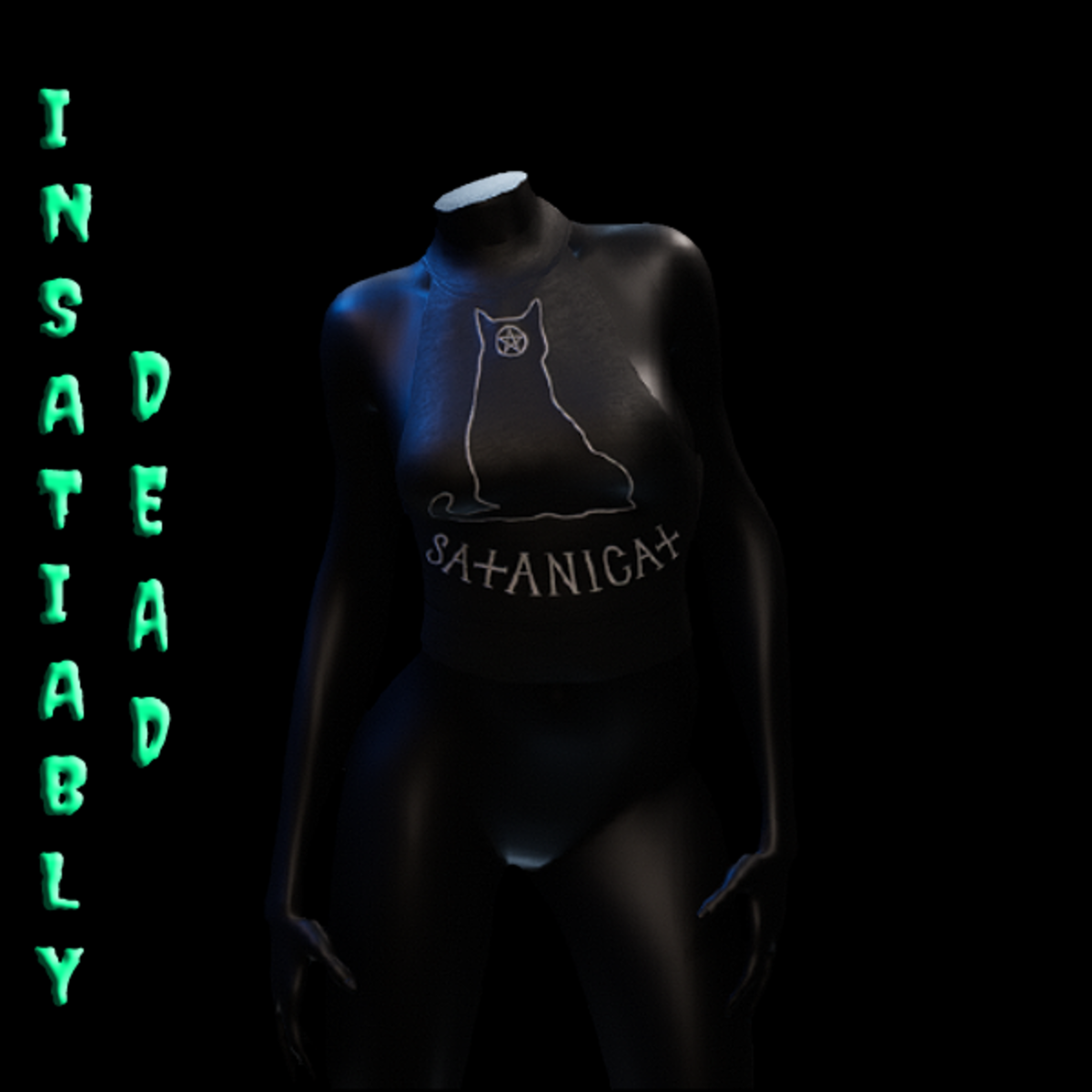 Satan Cat Crop Top 6