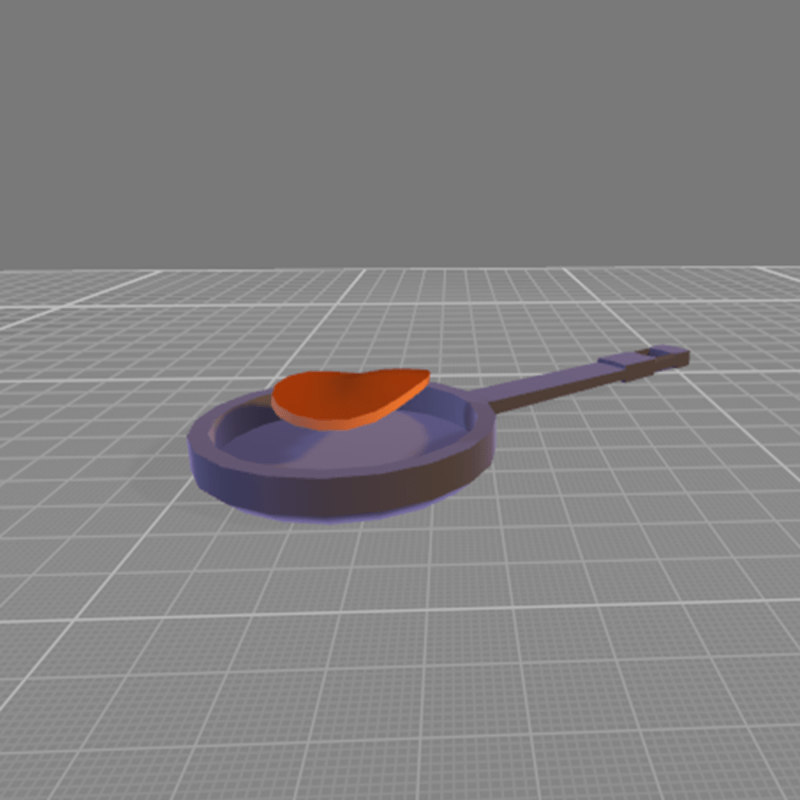 frying pan and pancake