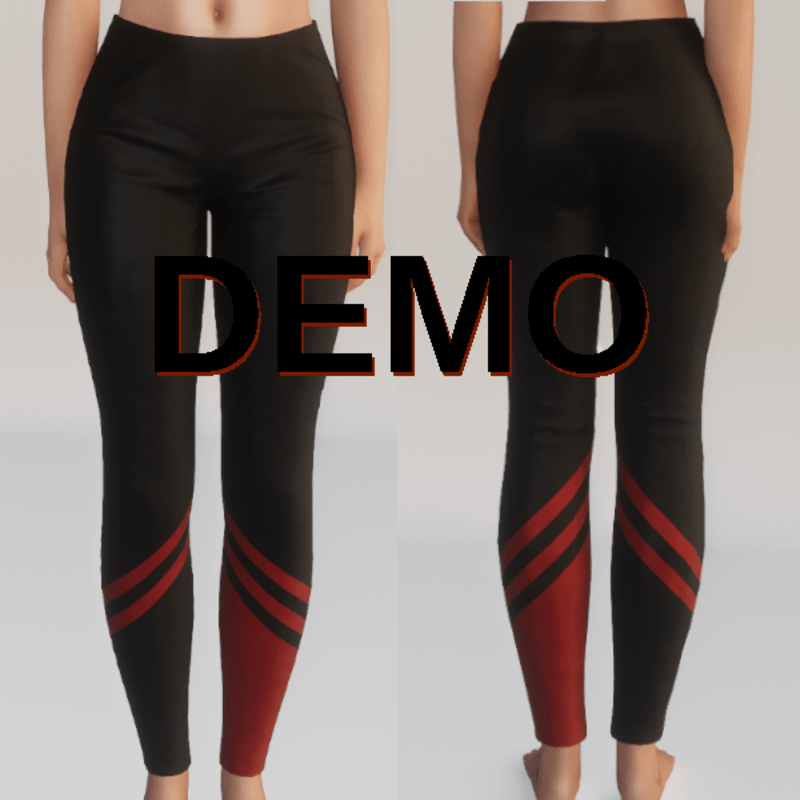 DEMO - Stripped Leggings - DEMO