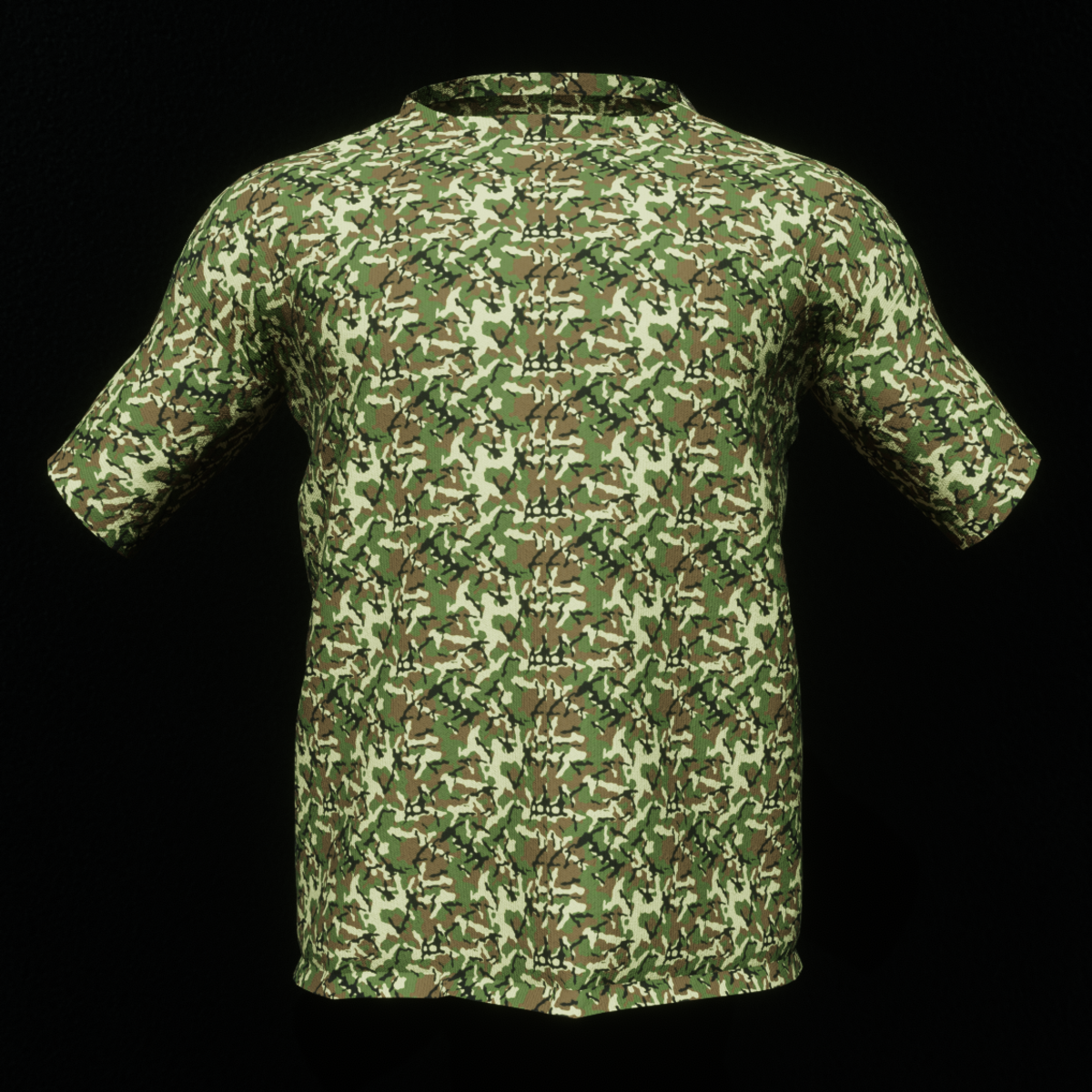 Green Camo Male T-Shirt