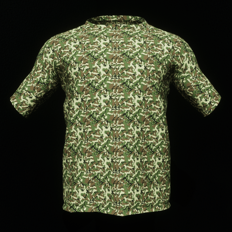 Green Camo Male T-Shirt