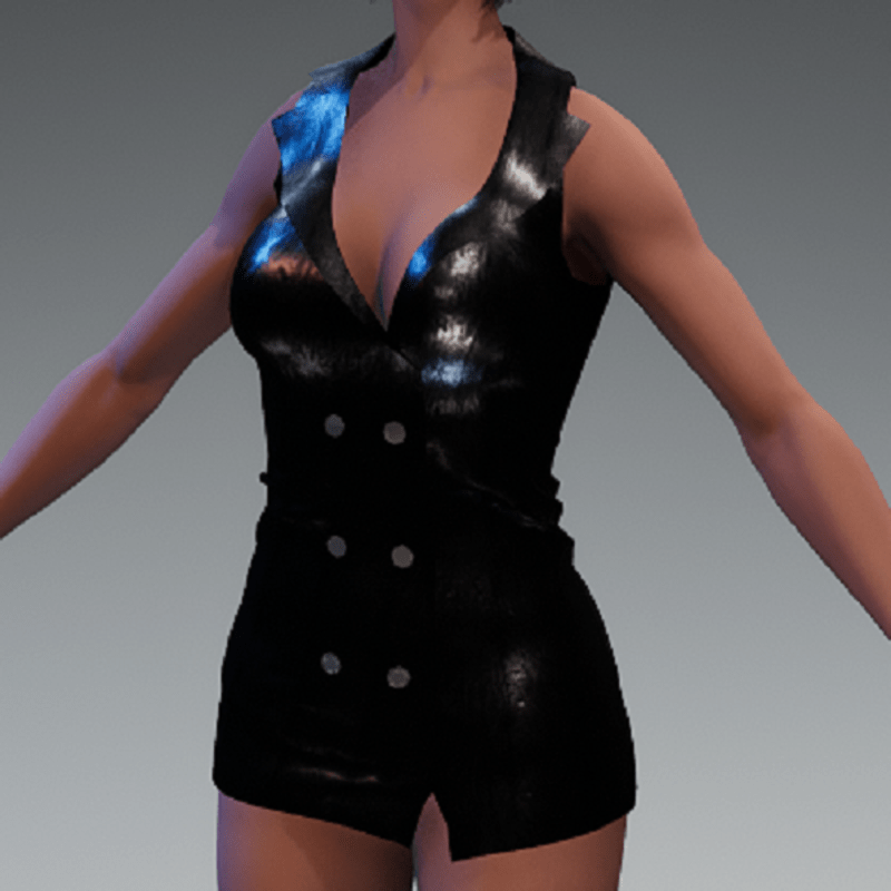 LadyJo dress_blck leather