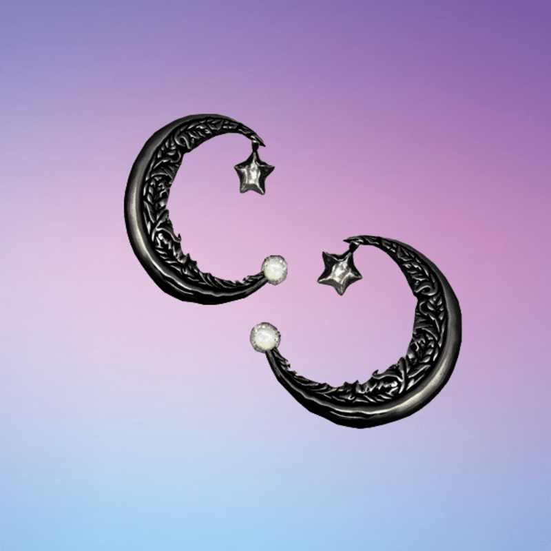 Night Earrings Black