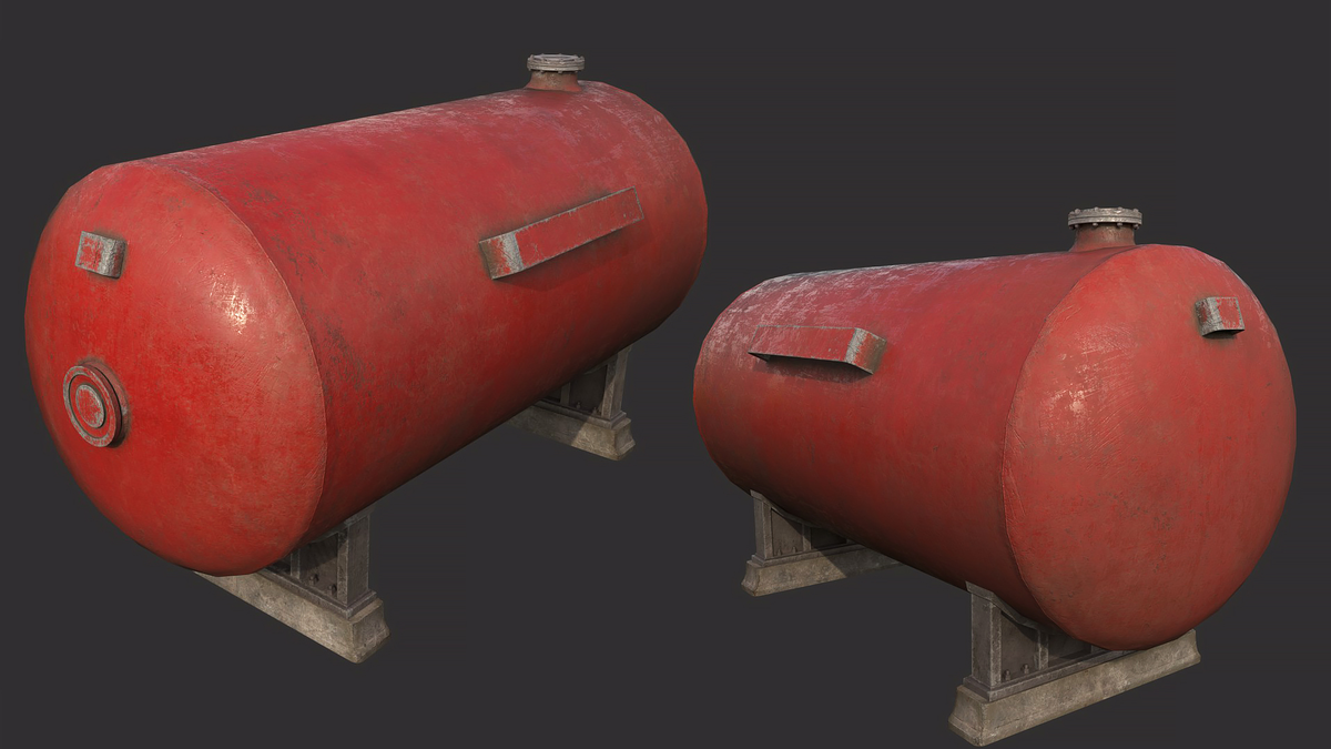 Gas Tank Red