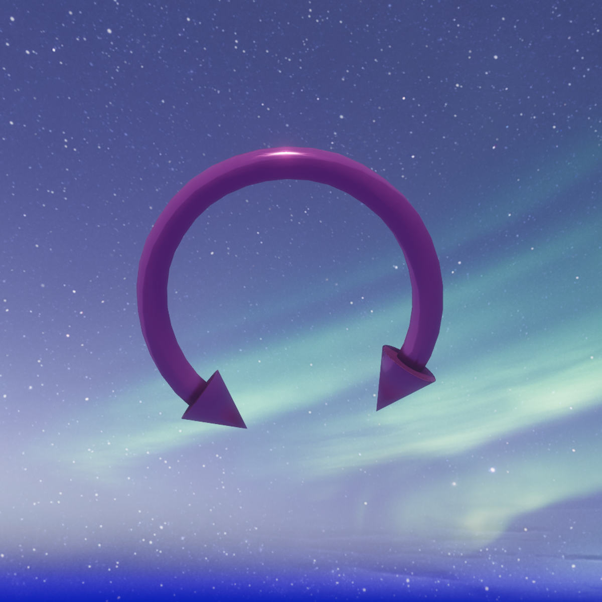 pink spikey septum uwu