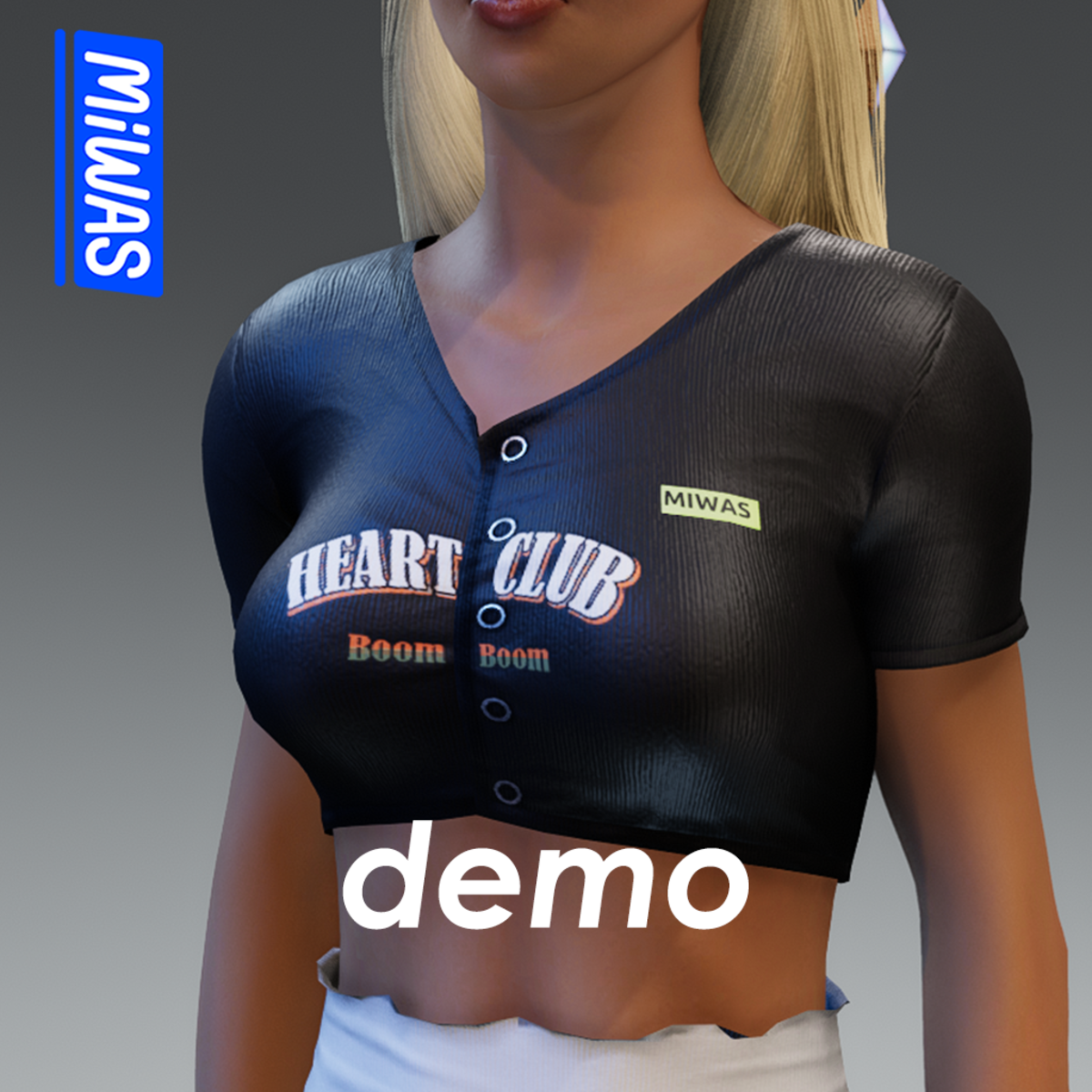 MIWAS/HeartClub Top #Black DEMO