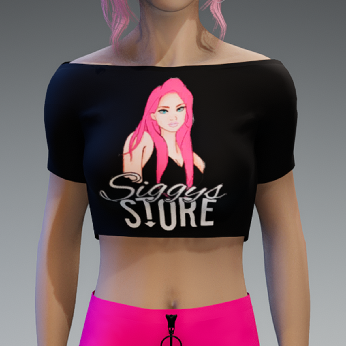 Siggys Store Black Crop Top