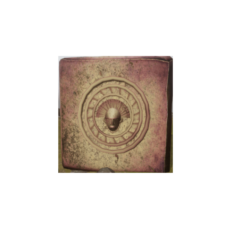 Ancient Idol head Temple Wall