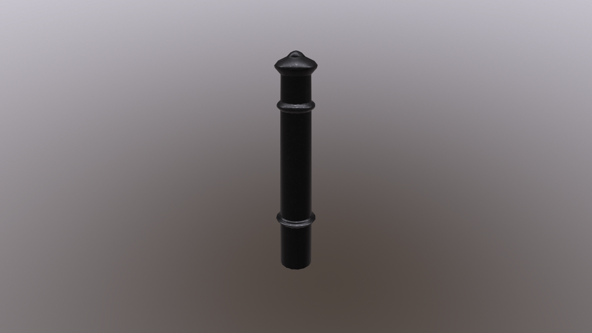 Bollard #1 (Old, Cannon, Iron)