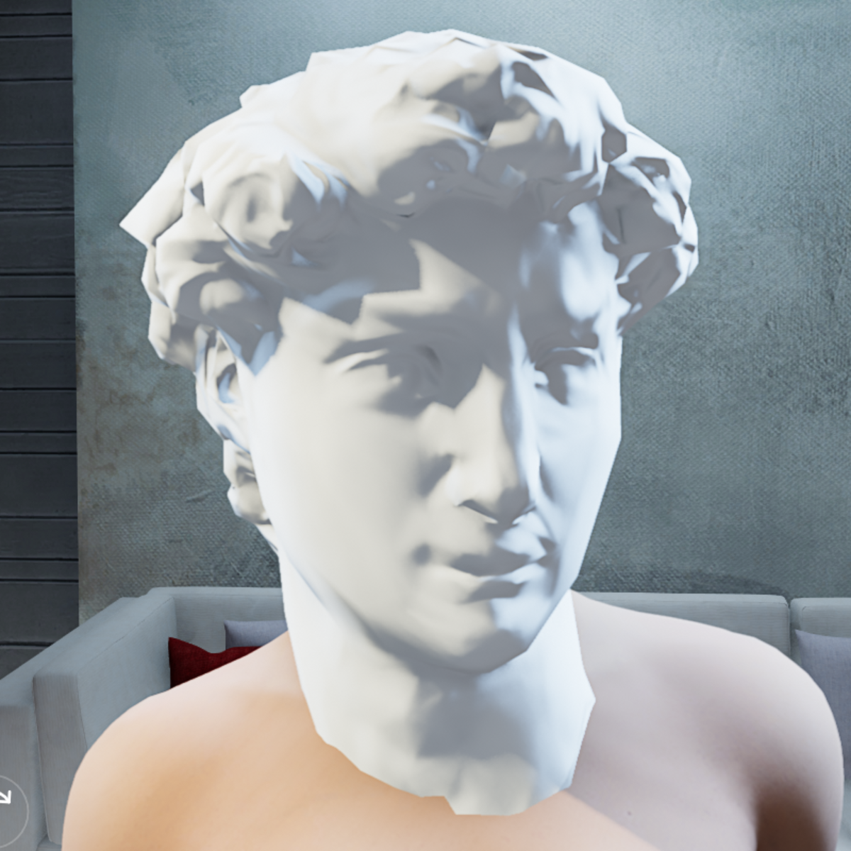David Classic Statue head mask - Female
