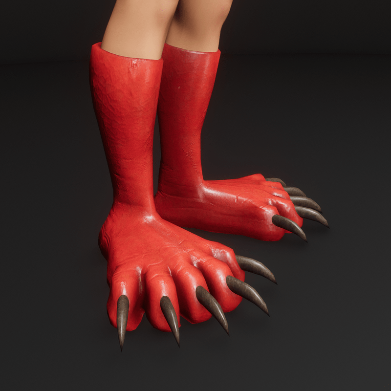Monster feet (red)