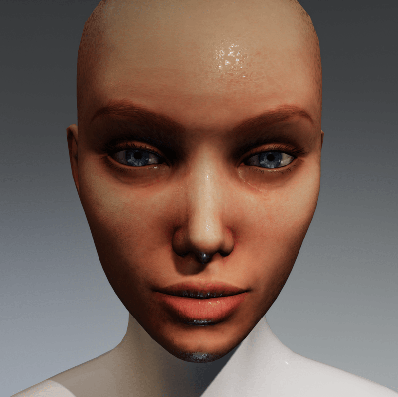 Melody Head with wet skin for Kismet Body by Apocalypse Bunnies