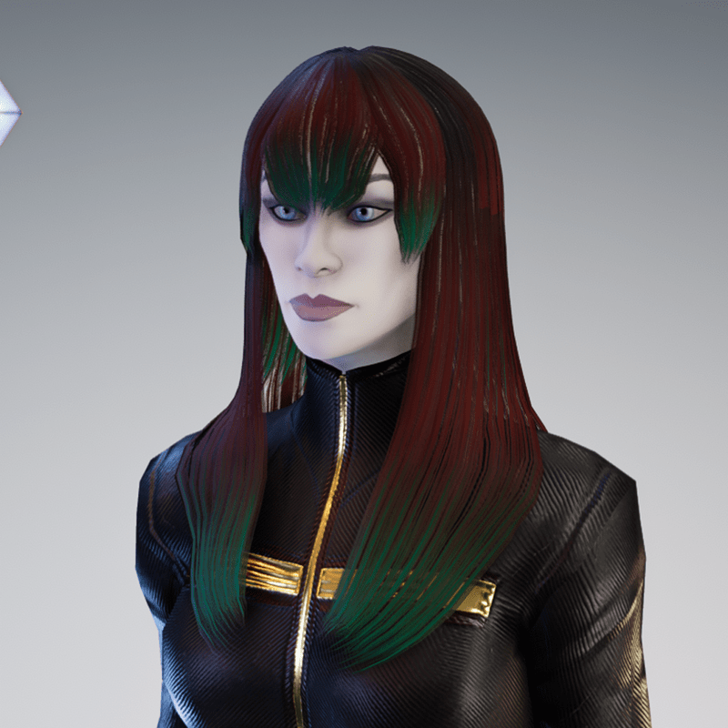 Female Hair 02 - Skin 04 - Not Tintable