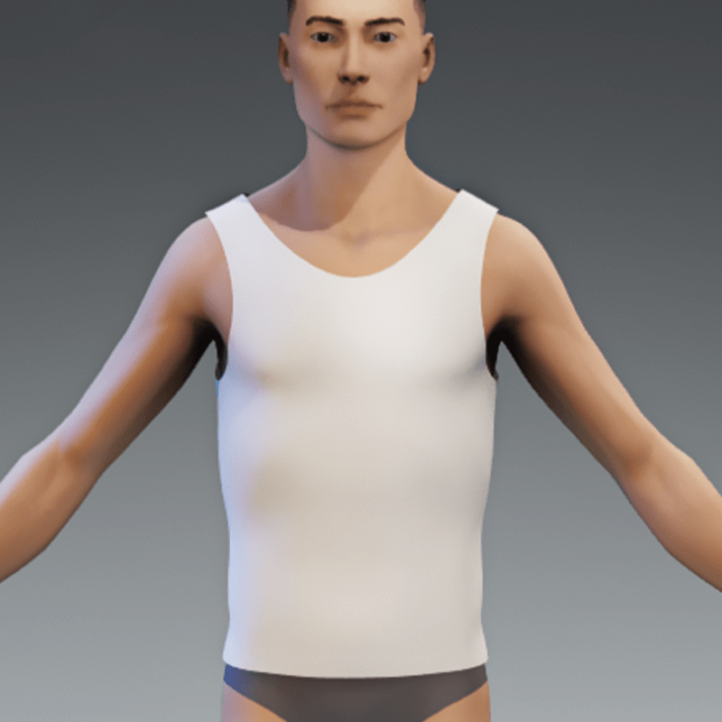 Basic Muscleshirt white