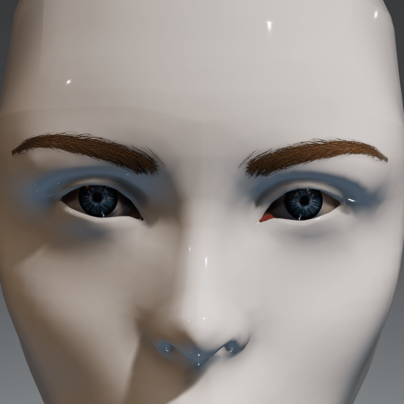 Eyes (blue) and brows (blonde) for the Irene Head by Apocalypse Bunnies