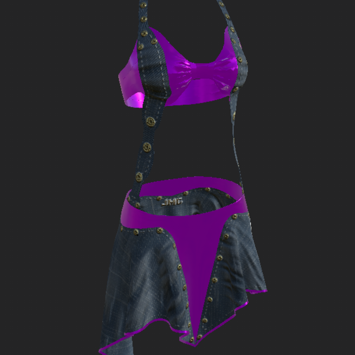 VOLCANIC DRESS EMISSIVE VIOLET
