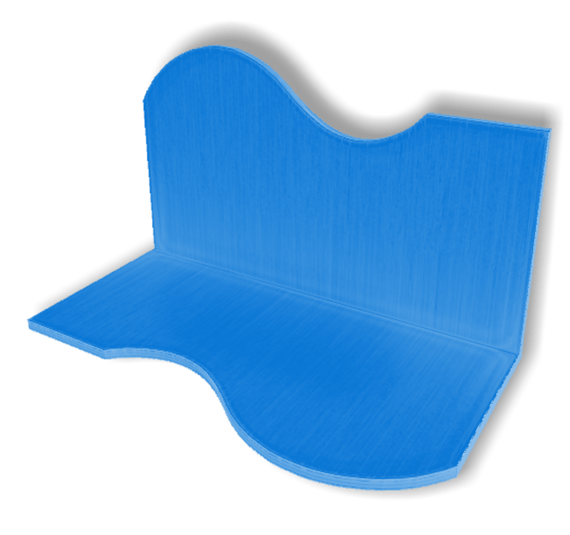 Display For Shop ( H5-W10-D5 ) - Sky blue - Collision Mesh