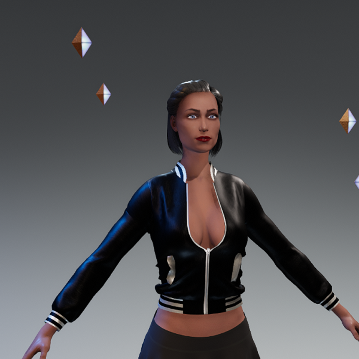 Sweat F Leather Black