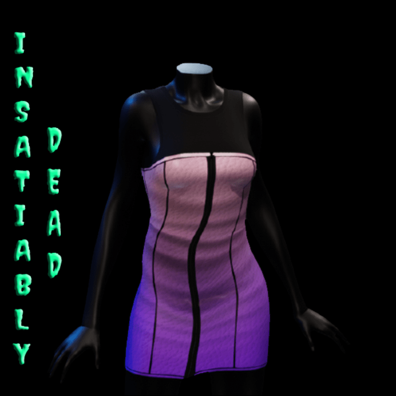 Gradient Zipper Dress 3