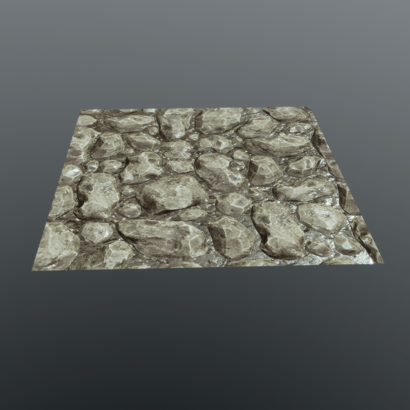 Flat stone tile