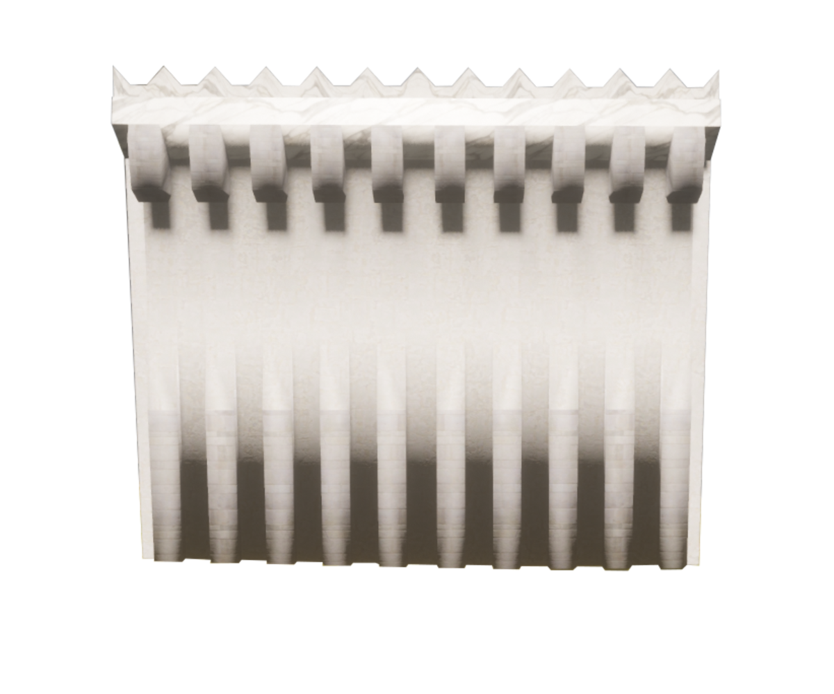 Robust Castle 20M wall White NtBG