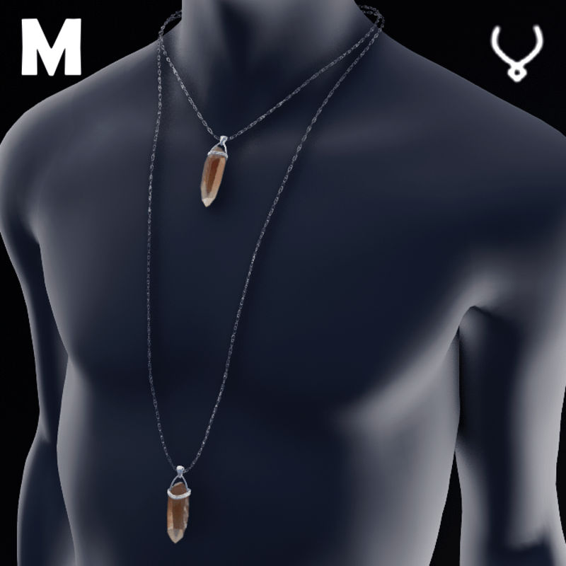 Citrine Double Pendant - M