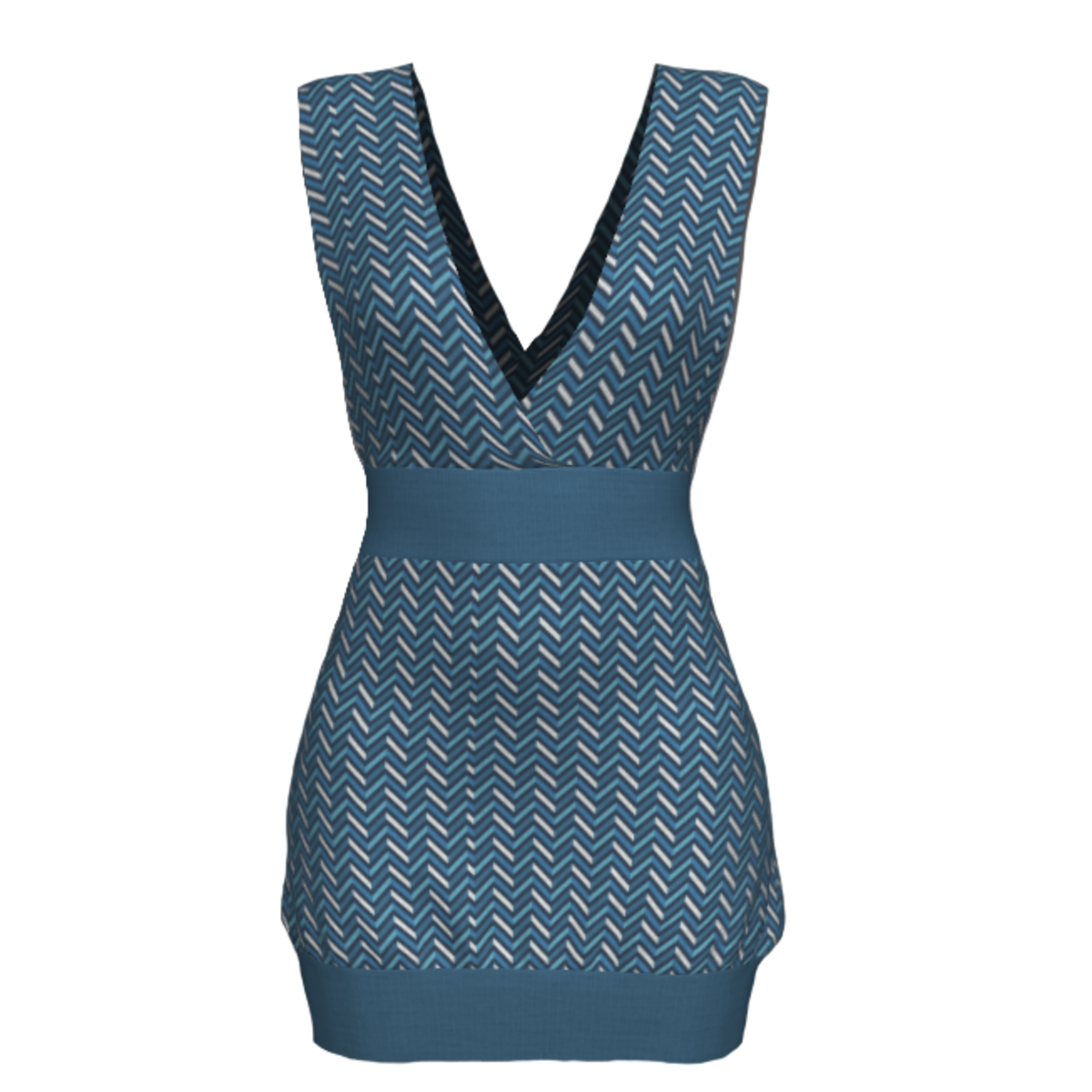 Tube Dress Deep Neck - Knit